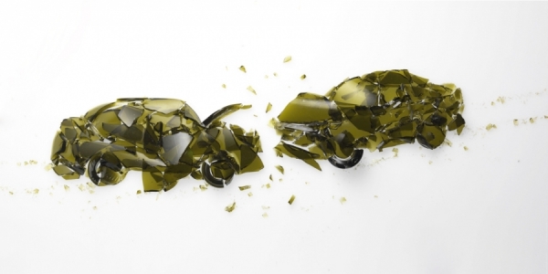 Photograph Andy Rudak Champagne Bottle Crash Cadd on One Eyeland
